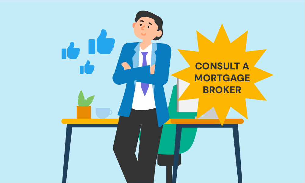 Consult a mortgage broker after mortgage decline