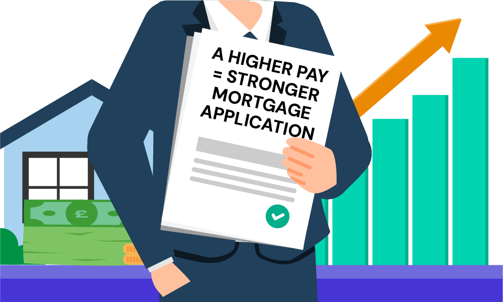 does a recent pay increase improve your mortgage application