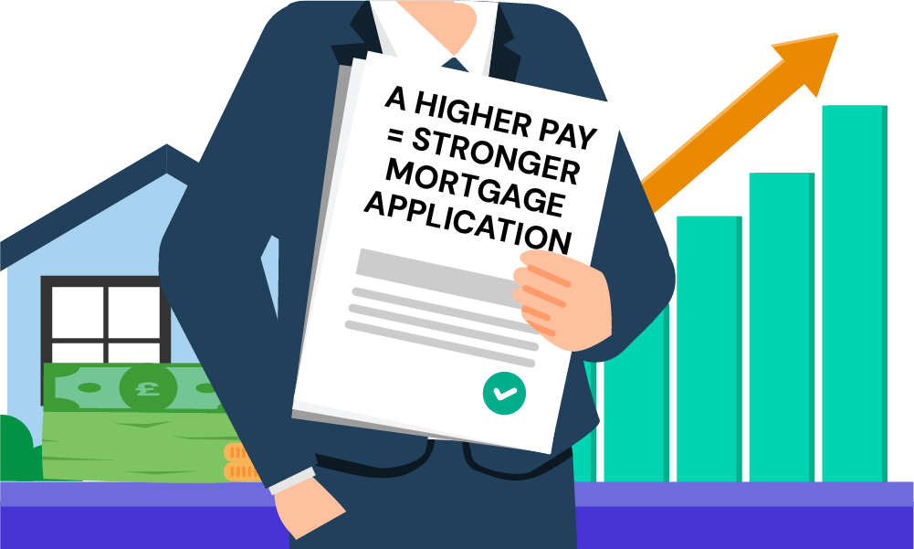 does a recent pay increase improve your mortgage application